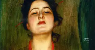Портрет дамы в японском стиле - Museum Villa Stuck München