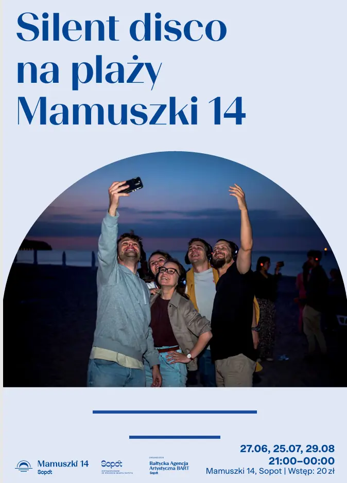 Silent disco na plaży Mamuszki 14 w Sopocie — Mamuszki 14, Sopot
