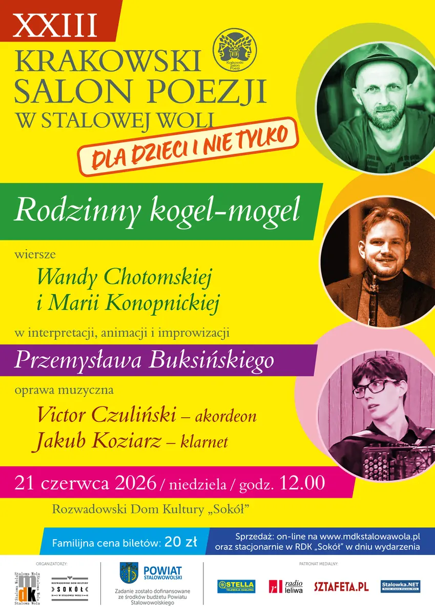 XXIII Krakow Poetry Salon in Stalowa Wola - for children and beyond — Rozwadowski Dom Kultury "Sokół" w Stalowej Woli, Stalowa Wola