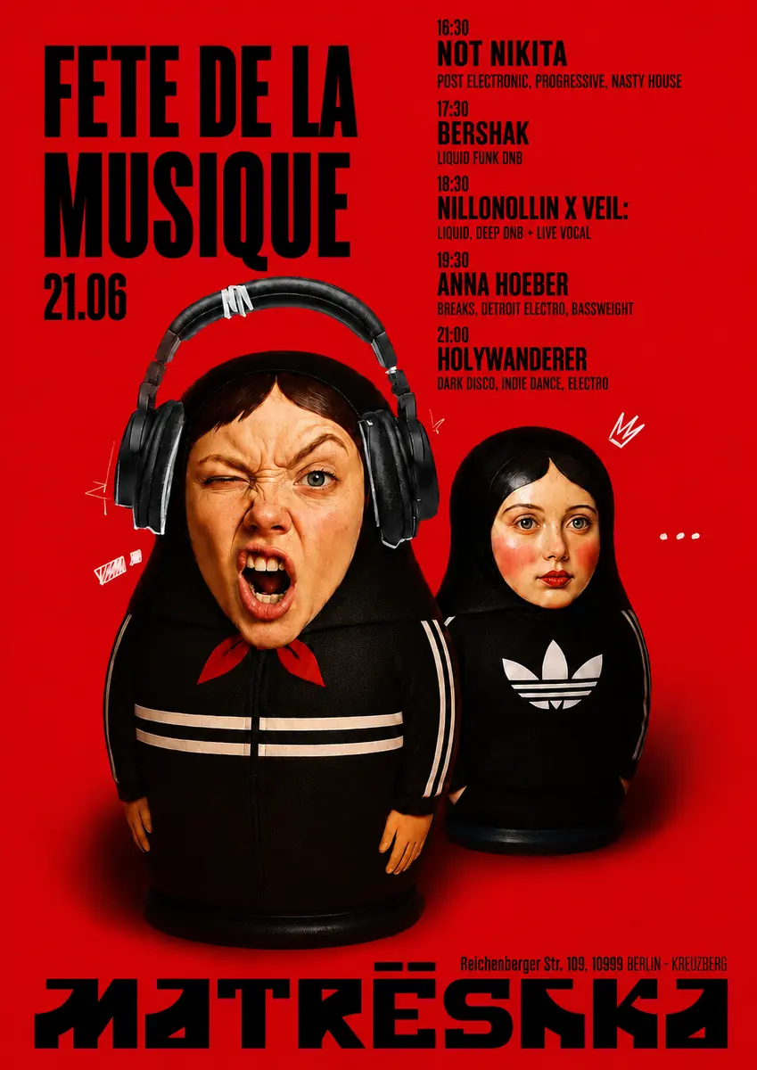Fête de la musique (outdoor) — Matreshka Bar, Берлин