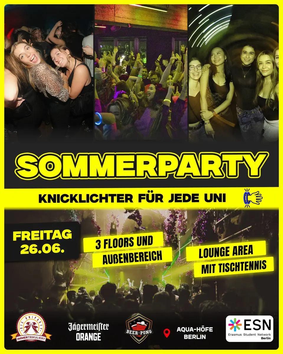 Sommerparty • 1500 Gäste • 3 Floors • Outdoor Area — AQUA - Höfe, Berlin