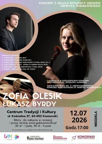 Zofia Olesik und Łukasz Byrda - Konzert zum Geburtstag von Henryk Wieniawski