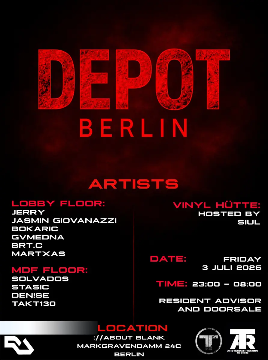 Amsterdam Techno Records und DEPOT BERLIN — ://about blank, Berlin