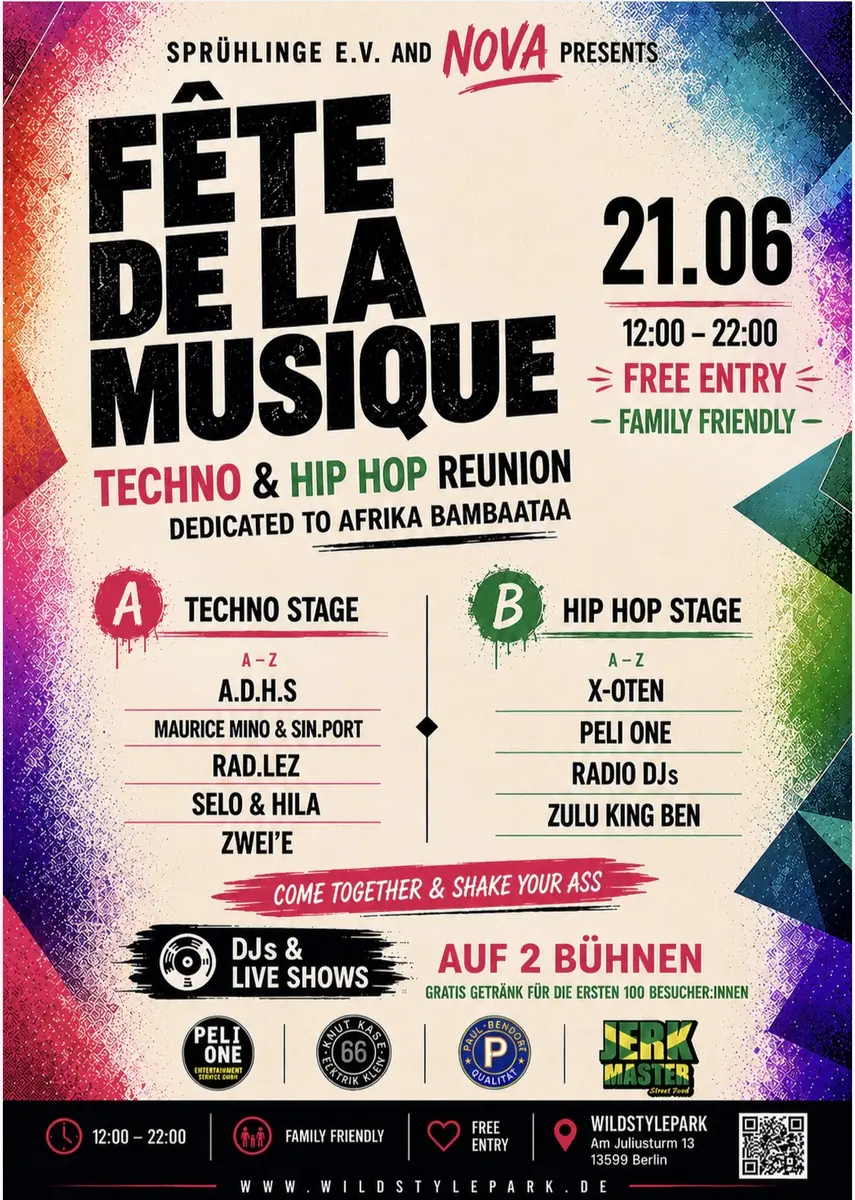 Fete de la Musique im Wildstylepark — Wildstylepark, Berlin
