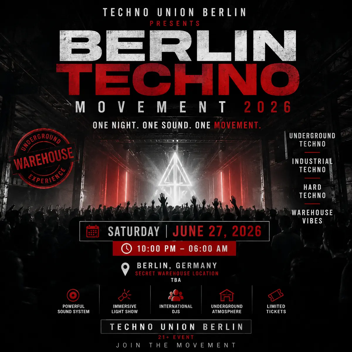BERLIN UNDERGROUND FREQUENCIES 2026 — TBA - Secret Berlin Location To Be Revealed, Берлін