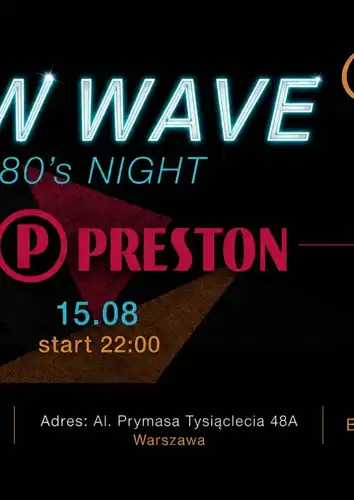New Wave 80's Night - DJ Preston