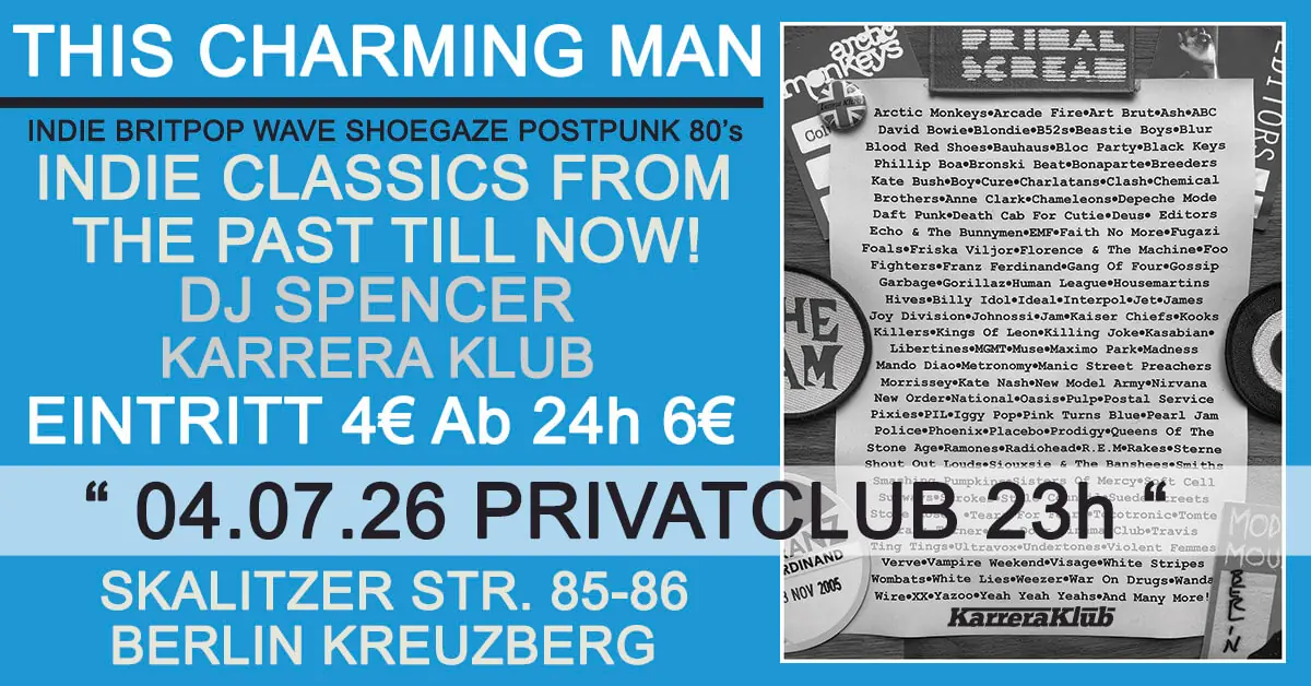 This Charming Man — Privatclub, Berlin