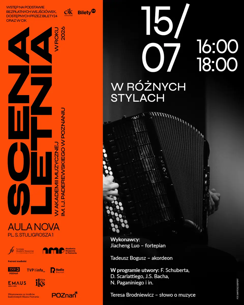 W różnych stylach (powtórzenie) — Aula Nova Akademii Muzycznej w Poznaniu, Poznań
