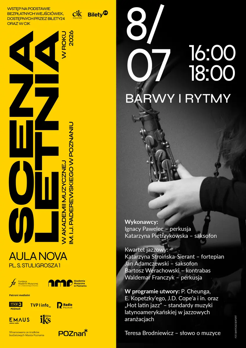 Barvy a rytmy (opakování) — Aula Nova Hudební akademie v Poznani, Poznaň