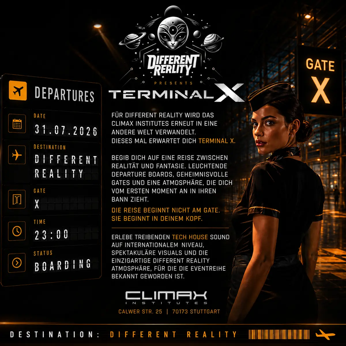 Different Reality 'TERMINAL X' at Climax Institutes — Climax-Institutes, Stuttgart