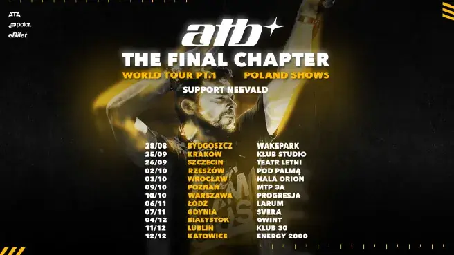 ATB | FINAL CHAPTER | POLAND TOUR — Energy 2000 Katowice, Katowice