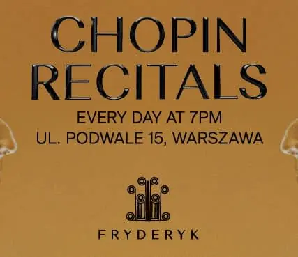 Chopin Concert in the Beautiful Fryderyk Concert Hall — Sala Koncertowa Fryderyk, Warsaw