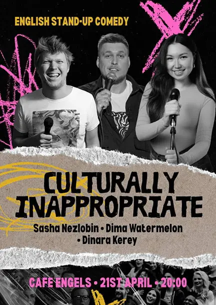 "Culturally Inappropriate". Stand-Up in English in Berlin — Art.City.People., Berlin