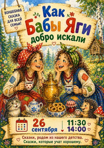 Performance "How Baba Yaga Sought Good" in Berlin — Theatre Pool, Berlin