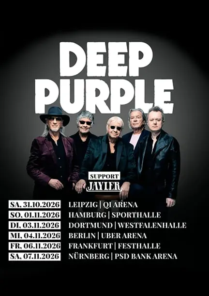 Deep Purple w Niemczech 2026 — QUARTERBACK Immobilien ARENA, Lipsk