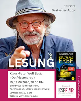 Klaus-Peter Wolf - Lesung — Kultur- & Kommunikationszentrum Brunsviga, Braunschweig