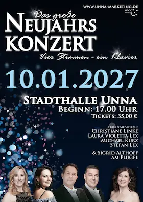 The Great New Year Concert - Four Voices - One Piano — Stadthalle Unna, Unna