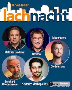 8. Seesener Lachnacht - Ole Lehmann, Matthias Brodowy, Desimo, Bernhard Westenberger und  Nektarios Vlachopoulos