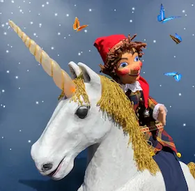 The Golden Unicorn - Hand Puppet Play for Children from Four Years Old — Theater am Kastelberg, Waldkirch