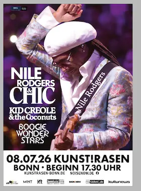 NILE RODGERS & CHIC - + Boogie Wonderstars + Kid Creole & The Coconuts — KUNST!RASEN, Бонн