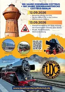 160 Years of the Cottbus - Berlin Railway Line! - Anniversary Steam Train!