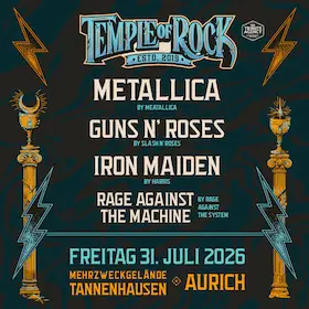 TEMPLE OF ROCK - Tribute Festival - Meatallica, Slash N'Roses, Harris and more — Mehrzweckgelände Tannenhausen, Aurich