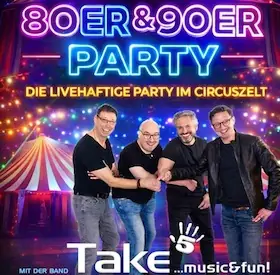 Párty 80. a 90. let - živá párty v cirkusovém stanu — Revierpark Nienhausen, Gelsenkirchen