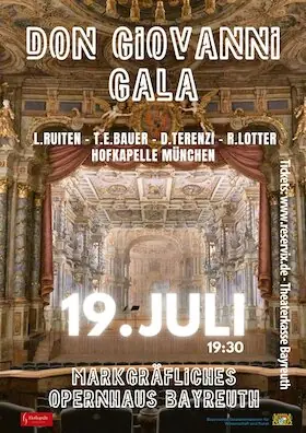 Гала "Дон Жуан" - лучшее из шедевра Моцарта — Markgräfliches Opernhaus Bayreuth, Bayreuth