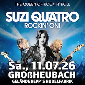 SUZI QUATRO - World Tour 2026 Live mit Band — Repp Nudelfabrik, Großheubach/Main