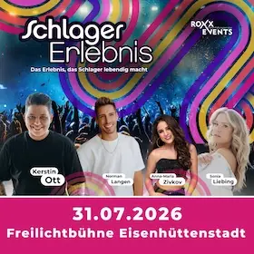 SchlagerErlebnis 2026 - z Kerstin Ott, Norman Langen, Sonia Liebing i innymi — Freilichtbühne Eisenhüttenstadt, Eisenhüttenstadt