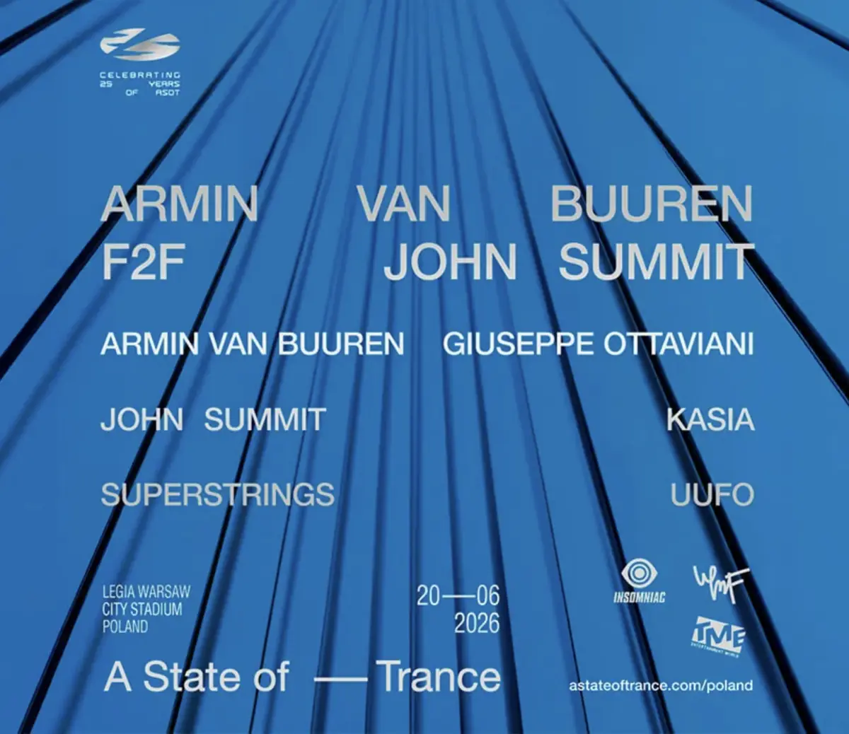 A STATE OF TRANCE POLAND 2026 — Stadion Legia Varšava jménem maršála Józefa Piłsudského, Varšava