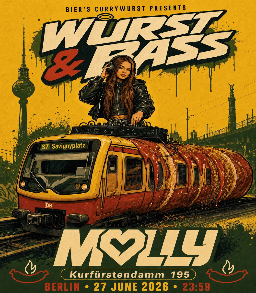 WURST & BASS: MOLLY [BIER'S CURRYWURST PRESENTS] — Biers Currywurst Kudamm 195, Берлін