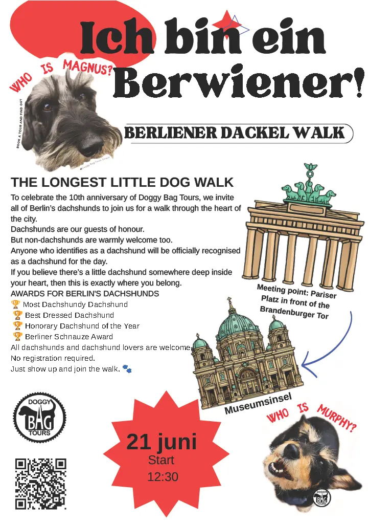 Ich Bin Ein Berwiener: The Longest Little Dog Walk — Brandenburger Tor, Берлин