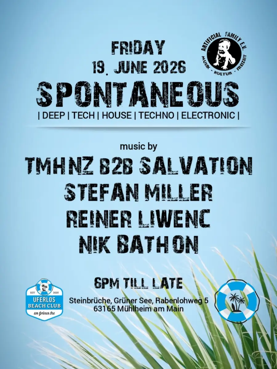 SPONTANEOUS — TBA - UFERLOS BEACH CLUB, Frankfurt nad Menem