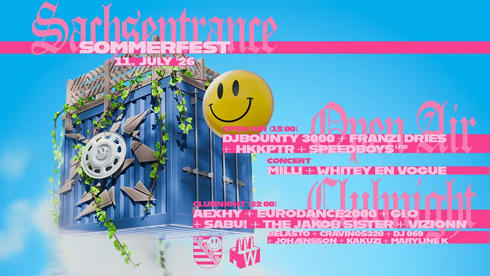 SACHSENTRANCE SOMMERFEST - Open Air & Clubnacht — Tanzhaus West, Frankfurt nad Menem