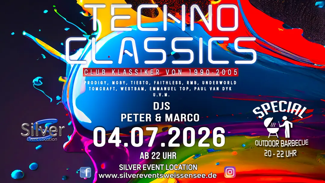 Techno Classics Party — Silver Event Location, Berlin