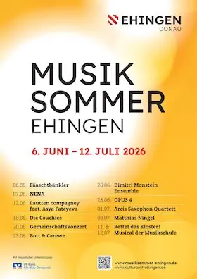 Musiksommer Ehingen 2026 - Wahlabo — Lindenhalle, Ehingen