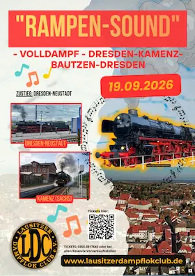 "Rampen-Sound" - Volldampf - Dresden-Kamenz-Bautzen-Dresden — Hauptbahnhof Cottbus, Cottbus