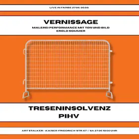 Vernissage - Erold Sommer - Live in Farbe - Figurative Painting / Multimedia Performance - With Treseninsolvenz + pihv (formerly Jochen) — Art Stalker, Berlin