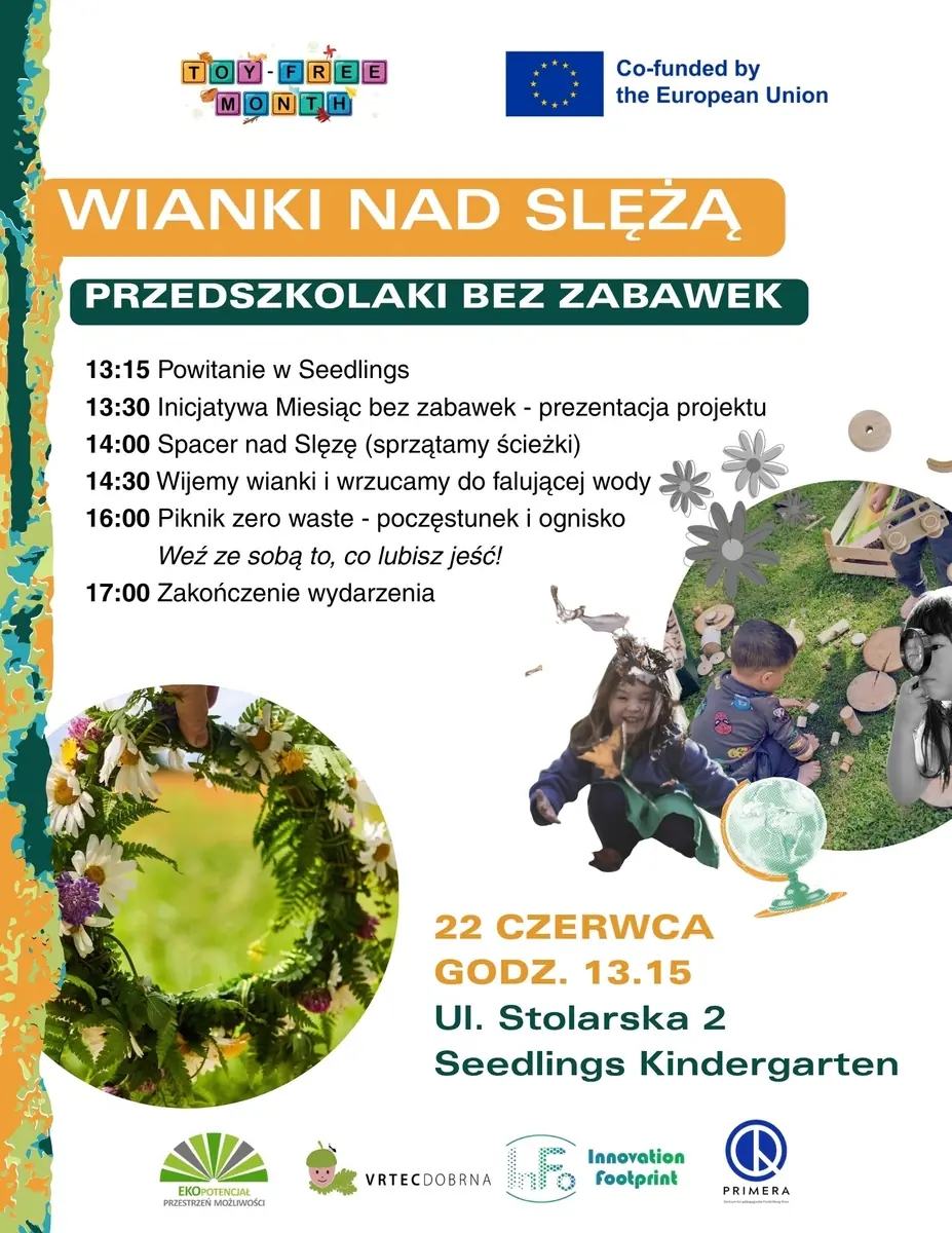 Věnce nad Ślęzou pro předškoláky, rodiče a předškolní pedagogy — Stolarska 2 Wrocław, Vratislav
