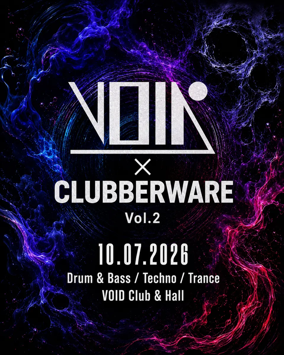 VOID x Clubberware Vol. 2 z Sebastianem Strootmannem, Ebi Cake, Bäggy, Fredśn, Upzet — Void Club, Berlin