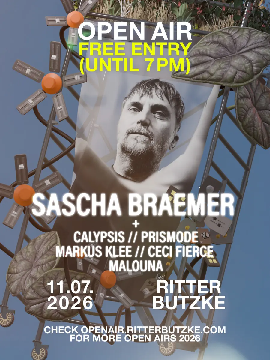 Sascha Braemer (Open Air) - вільний вхід до 19:00 — Ritter Butzke, Берлін