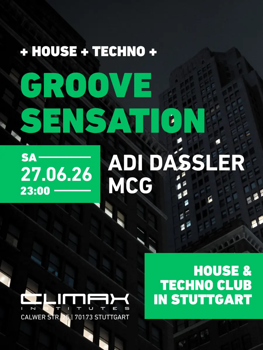GROOVE SENSATION — Climax-Institutes, Stuttgart