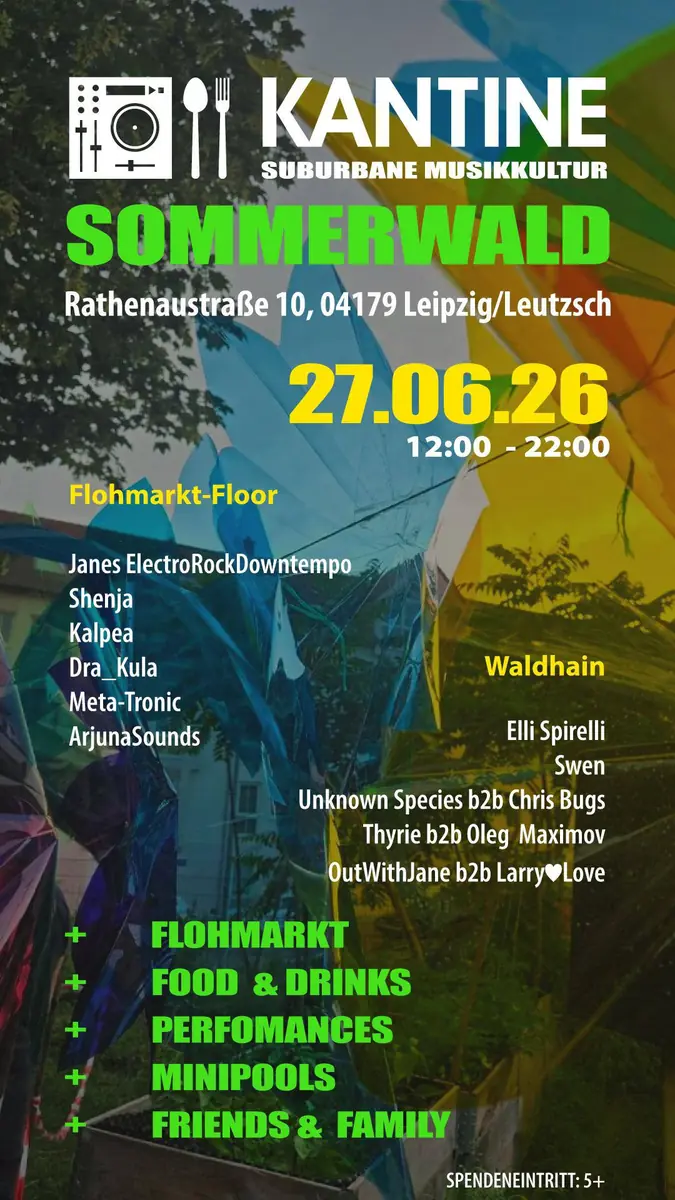 KANTINE Sommerwald — TBA - Leutzsch, Leipzig