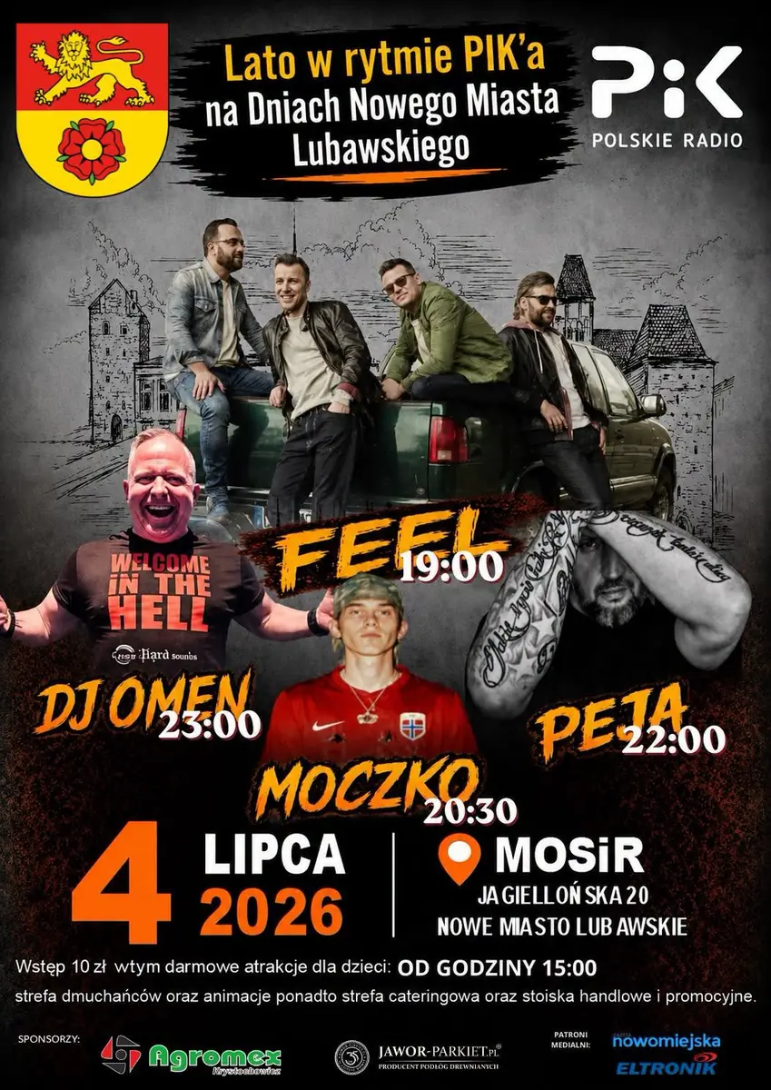 DNY NOVÉHO MĚSTA LUBAWSKÉHO - LÉTO V RYTMU PIKY — Kinoteatr Harmonia w Nowym Mieście Lubawskim, Nowe Miasto Lubawskie