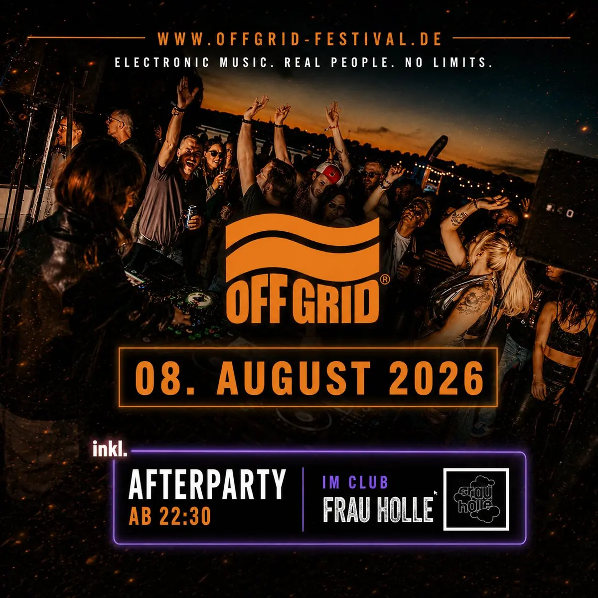 OFFGRID ELBE BOAT RAVE 2026 с afterparty в Club Frau Holle — TBA - MS Enstaal, Гамбург
