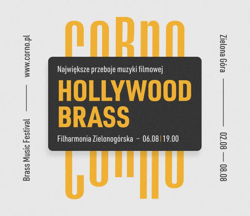 HOLLYWOOD BRASS | Największe hity muzyki filmowej — Filharmonia Zielonogórska, Zielona Góra