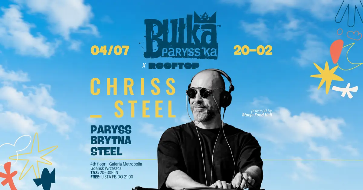 BUŁKA PARYSS'KA NA DACHU - CHRISS JAXX (Homies Crew) — Rooftop BAR Gdańsk, Gdaňsk