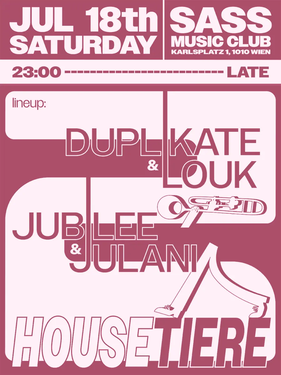 Housetiere at Sass — SASS Music Club, Vienna