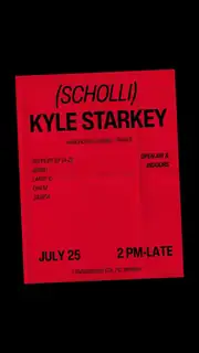 RAGAZZI w Kyle Starkey (OPEN AIR & INDOOR) curated by O/H/M